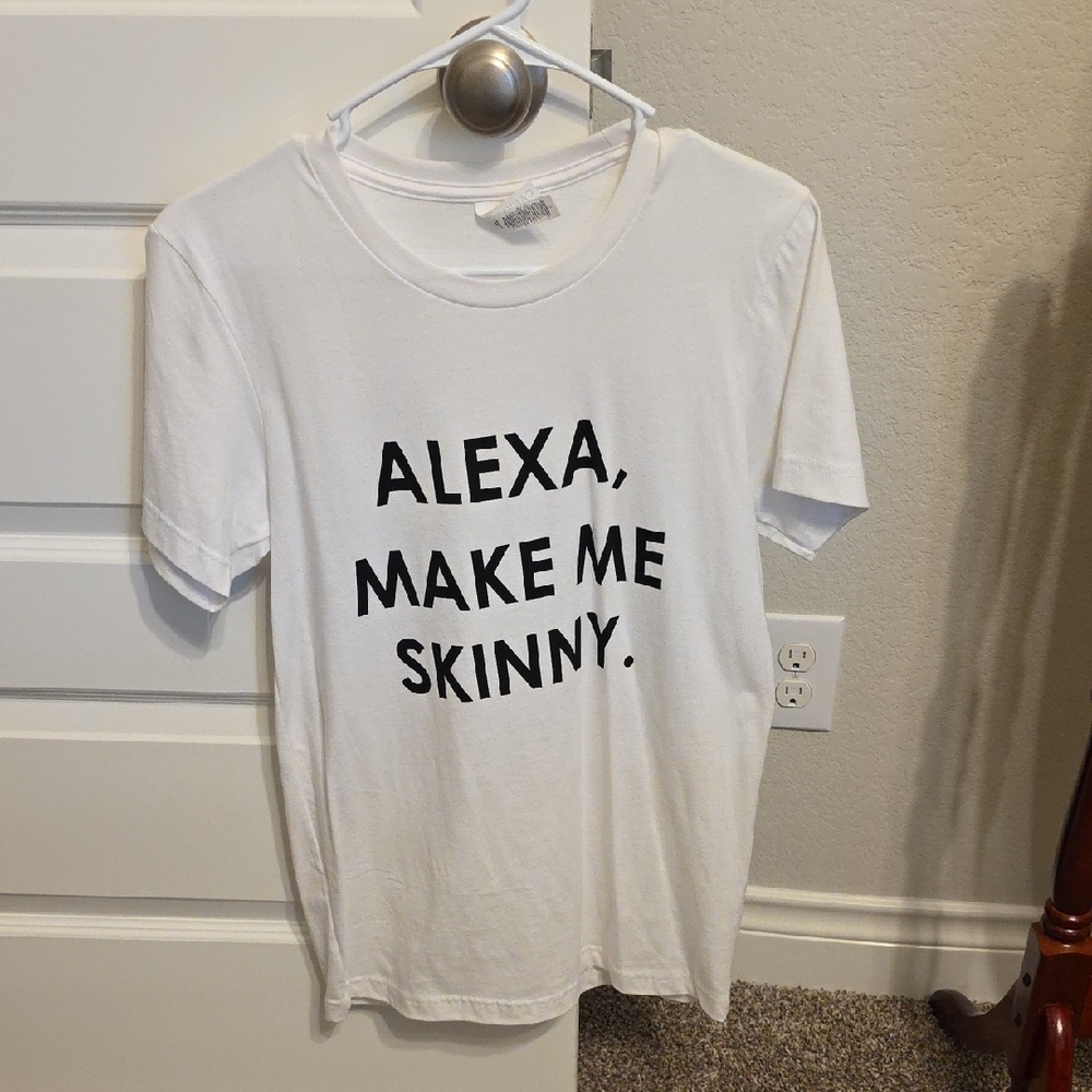 White Graphic Tee with Fun Text - Picture 3 of 9